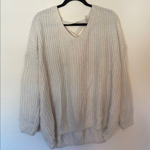 Oversized knit sweater